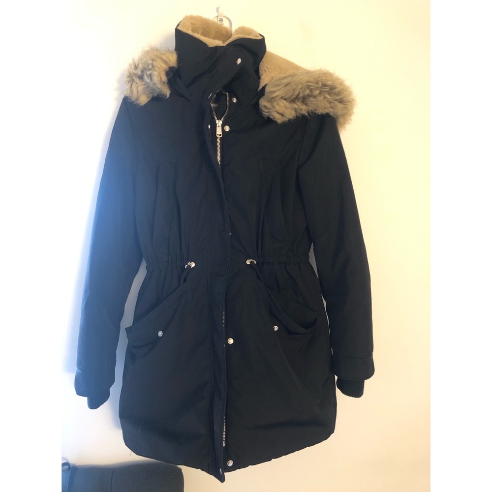 Zara black parka
